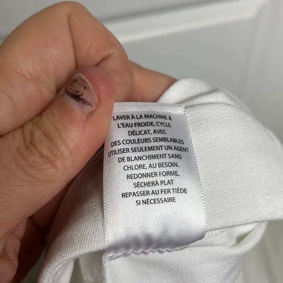 1901 Nordstrom White Side Zip Tapered Cropped Leg Pants - Picture 9 of 9